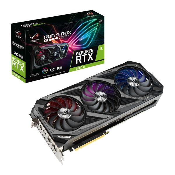 Asus Asus ROG Strix RTX 3060 Ti OC 8GB Gaming V2 Κάρτα Γραφικών