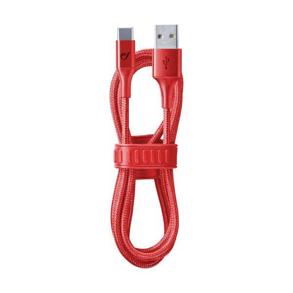 Cellular Line Cellular Line USB to Type-C 1.2M Red Καλώδιο