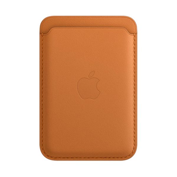 Apple iPhone Leather Wallet with MagSafe Golden Brown Θήκη Κινητού