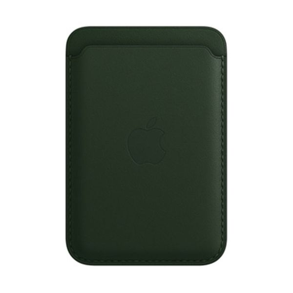Apple iPhone Leather Wallet with MagSafe Sequoia Green Θήκη Κινητού