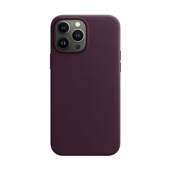 Apple iPhone 13 Pro Max Leather Case with MagSafe Dark Cherry Θήκη Κινητού