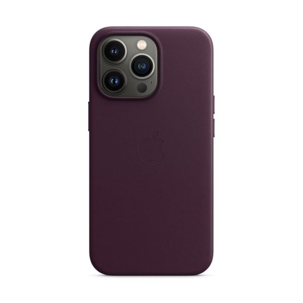 Apple iPhone 13 Pro Leather Case with MagSafe Dark Cherry Θήκη Κινητού