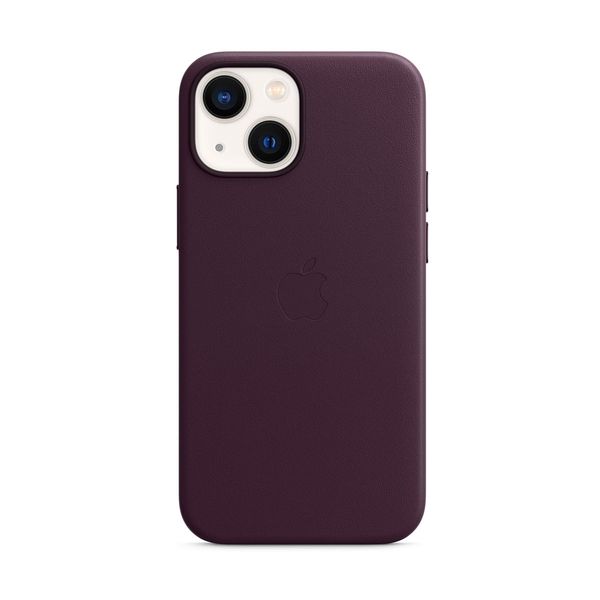 Apple iPhone 13 mini Leather Case with MagSafe Dark Cherry Θήκη Κινητού