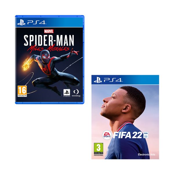 FIFA 22 & Marvel`s Spider-Man: Miles Morales PS4 Games