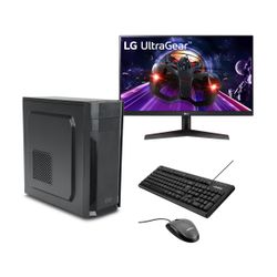 Infinity Gear Core 1 Rev.2 Desktop PC & LG 24MP60G 24" Monitor & Advent C112K Πληκτρολόγιο & Ποντίκι