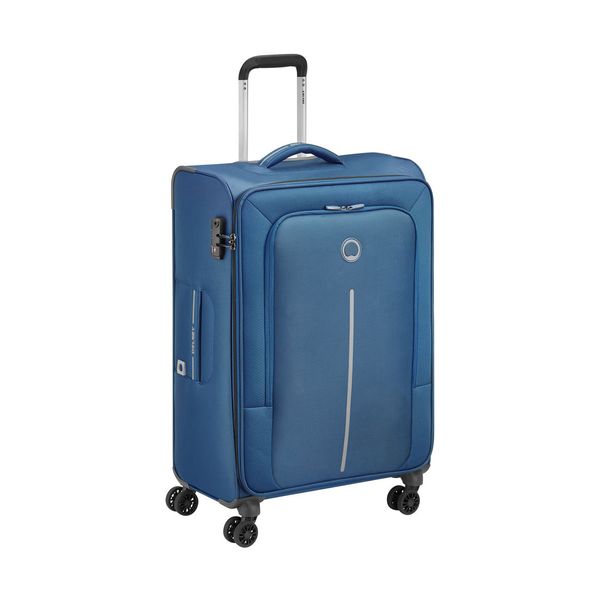 Delsey Delsey Caracas Soft Medium 78x50x30cm Blue Βαλίτσα Ταξιδίου
