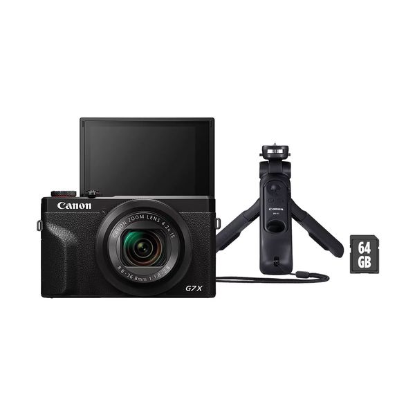 Canon Powershot G7 X Mark III Premium Vlogger Kit Black Φωτογραφική Μηχανή Compact