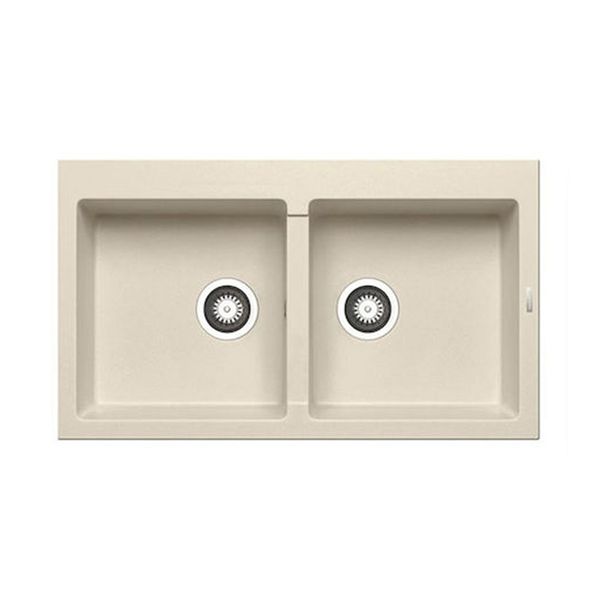 Pyramis Athlos 86x50 2B Ivory Νεροχύτης Κουζίνας