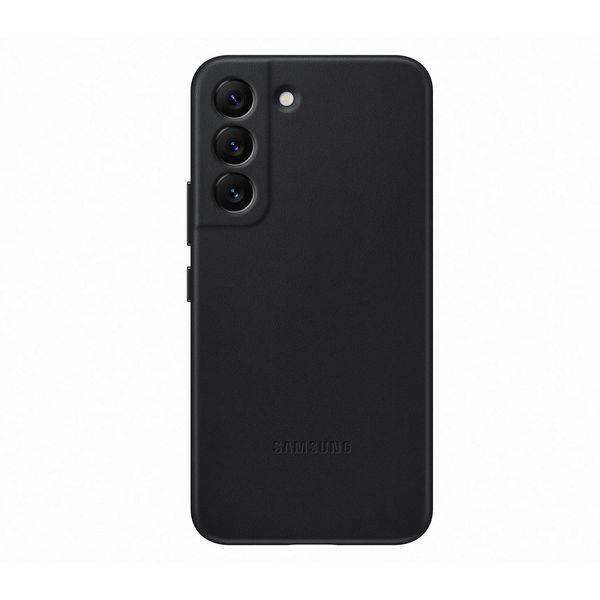 Samsung Galaxy S22 Leather Cover Black Θήκη Κινητού