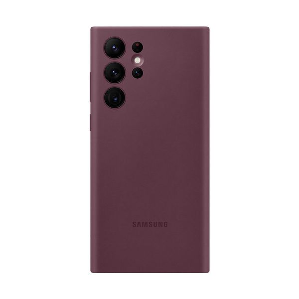 Samsung Galaxy S22 Ultra Silicone Cover Burgundy Θήκη Κινητού