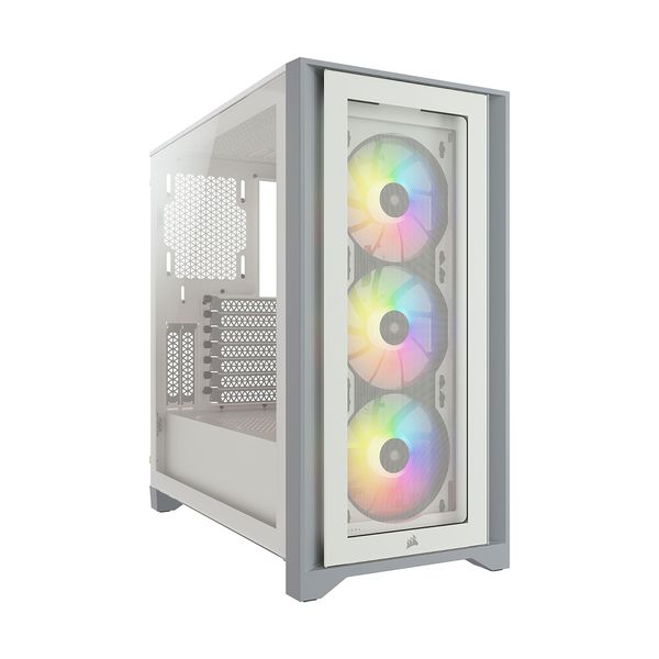 Corsair Corsair CORSAIR iCUE 4000X RGB TG White PC Case