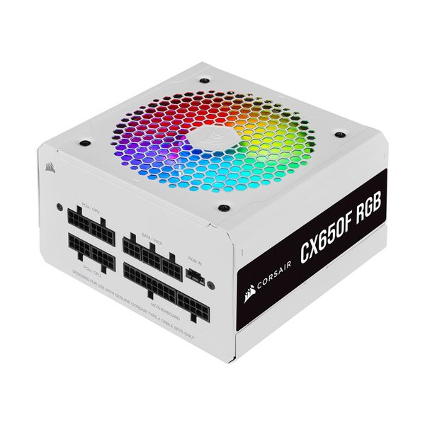 Corsair CX650F RGB 650W Full Modular 80 Plus Bronze White PSU Τροφοδοτικό
