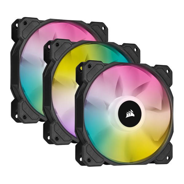 Corsair Corsair iCUE SP120 RGB Elite Performance 120mm PWM Fan— Triple Pack with Lighting Node Core Back Ανεμιστήρας Υπολογιστή