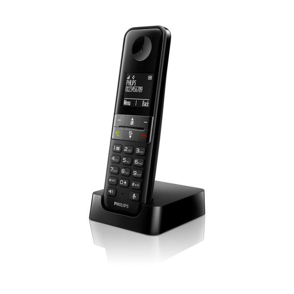 Philips Dec D4701 Black Ασύρματο Tηλέφωνο