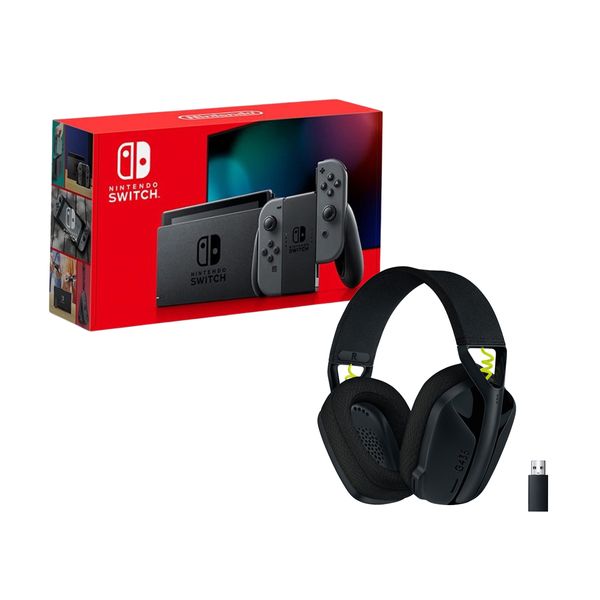 Nintendo Nintendo Switch Grey 2019 Κονσόλα & Logitech G435 Black Gaming Headset