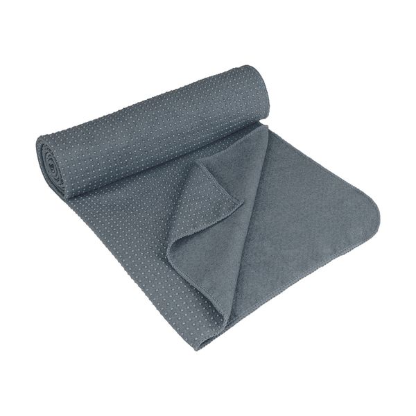 Avento Αντιολισθητική Πετσέτα Yoga (183x61cm) Γκρι