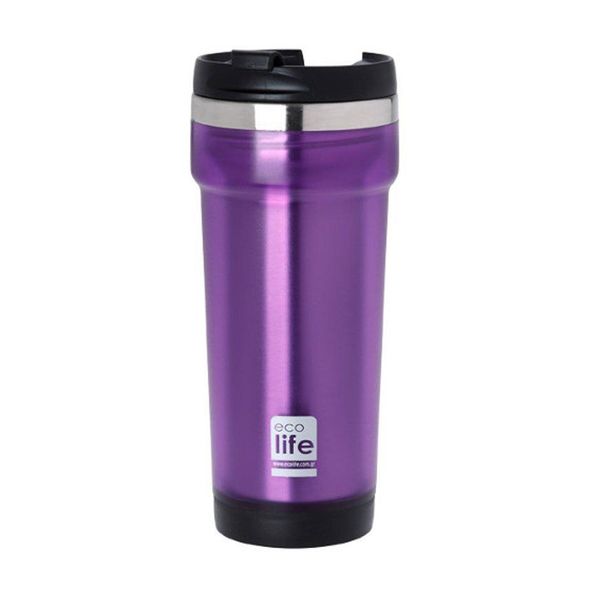 Ecolife Κούπα Ταξιδίου Θερμός Purple 420ml
