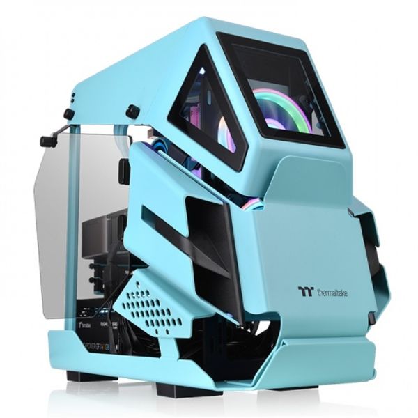 Thermaltake AH T200 Turquoise Micro Chassis PC Case