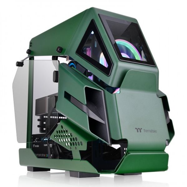 Thermaltake AH T200 Racing Green Micro Chassis PC Case