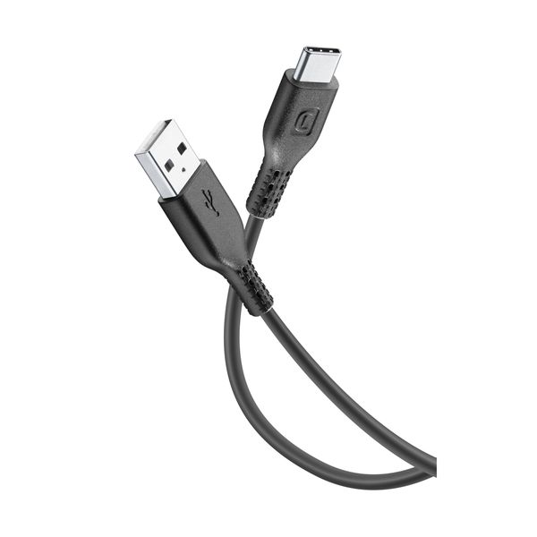 Cellular Line Cellular Line USB to Type-C 1.2M Black Καλώδιο
