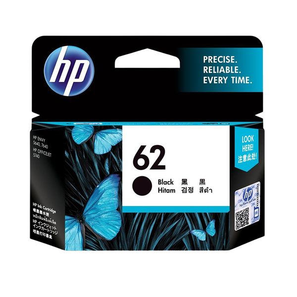 ΓΝΗΣΙΟ ΜΕΛΑΝΙ HEWLETT PACKARD NO.62 ΓΙΑ OFFICEJET 5740/5745/8000/8040/ BLACK OEM: C2P04AE