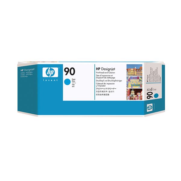 HP HP 90 Cyan (C5055A) Printhead & Printhead Cleaner