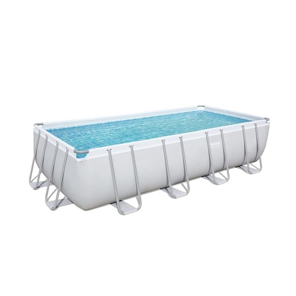 Bestway Power Steel Rectangular Frame Pool 488 x 244 x 122cm Πισίνα