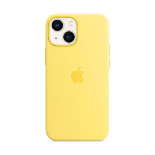 Apple Silicone Case with Magsafe for iPhone 13 mini Lemon Θήκη Κινητού
