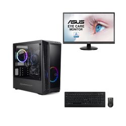 Infinity Gear Core 6 Desktop PC & Asus VA249HE 23.8" Monitor & Advent ADESKWL15K Ασύρματο Πληκτρολόγιο & Ποντίκι