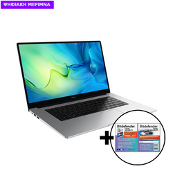 Huawei Matebook D15 i5-1135G7/8GB/256GB Mystic Silver Laptop & Bitdefender Total Security (1 Device, 2 Years) Software