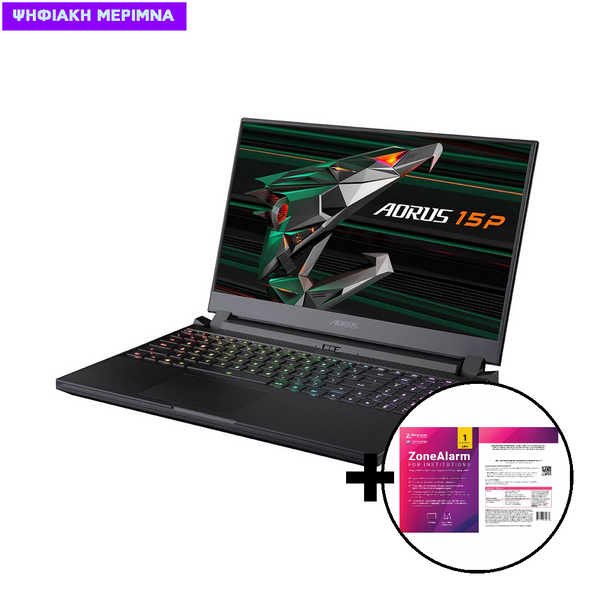 Gigabyte Aorus 15P i7-11800H/16GB/1TB/RTX 3060P 6GB Laptop & ZoneAlarm Extreme Security for Institutions 1 Device, 2 Years Software