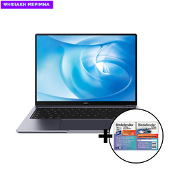 Huawei Matebook 14 R5-4600H/8GB/512GB Laptop & Bitdefender Total Security (1 Device, 2 Years) Software