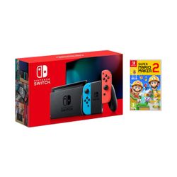 Nintendo Switch Red & Blue 2019 Κονσόλα & Super Mario Maker 2 Switch Game