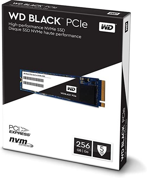 WD  BLACK 256GB M.2 NVME PCIE 3.0