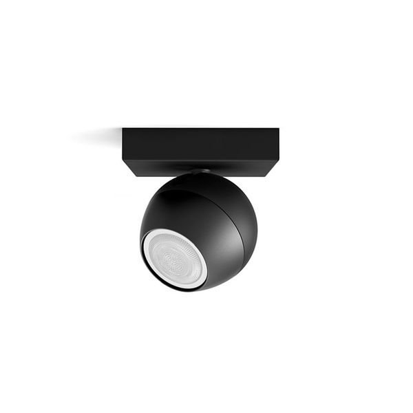 Philips Hue Buckram 1x5W 230V Black Spot Φωτιστικό