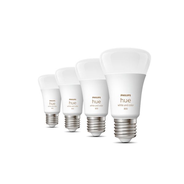 Philips Hue Philips Hue 6.5W A60 E27 Led 4-Pack Λάμπες