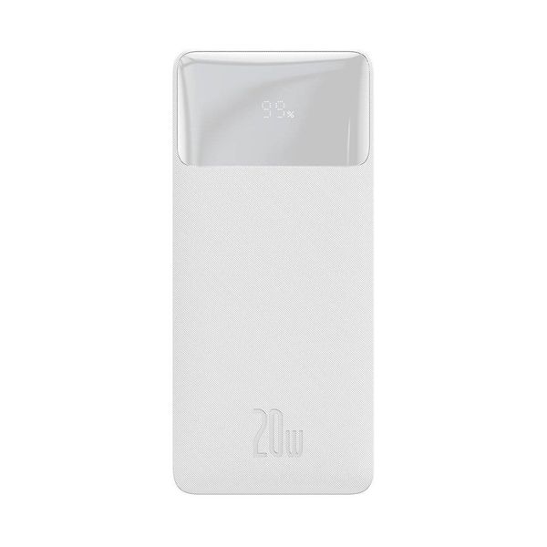 Baseus 10000mAh 2xUSB/Type-C/Micro USB 20W Bipow White
