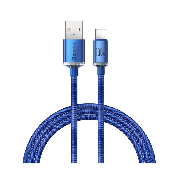 Baseus Baseus Crystal Shine Series USB to Type C 100W 1.2m Blue Καλώδιο