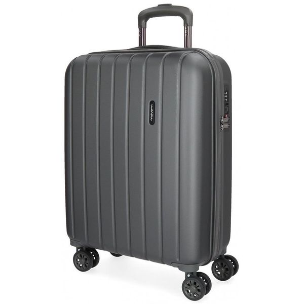 Movom Movom Wood 65x28x45cm Anthracite Βαλίτσα Ταξιδίου