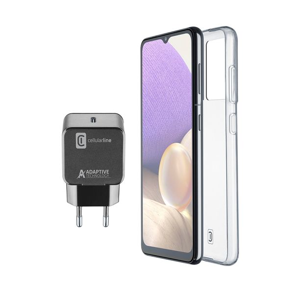 Cellular Line Cellular Line A33 5G Charge 15W+Case Θήκη Κινητού