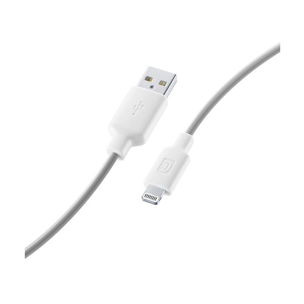 Cellular Line Cellular Line Smart USB Lightning 1m White Καλώδιο USB