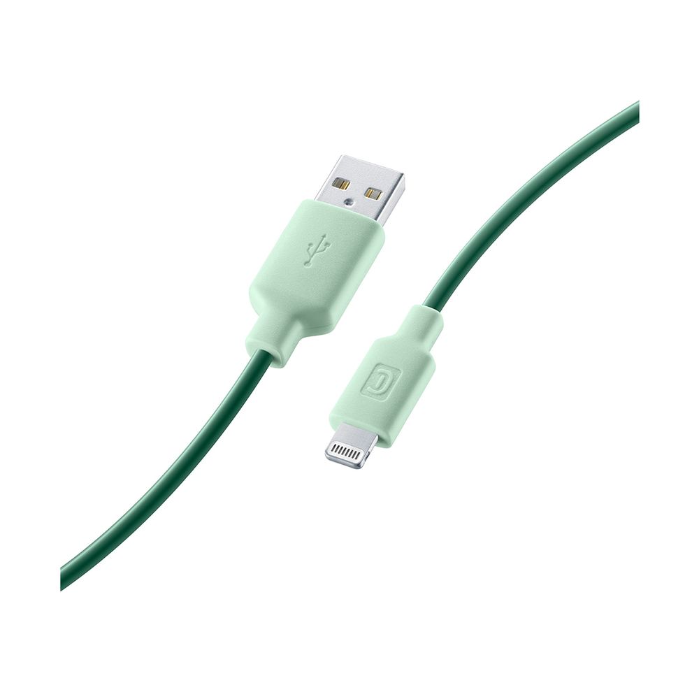 Cellular Line Smart USB Lightning 1m Green Καλώδιο USB ΚΩΤΣΟΒΟΛΟΣ