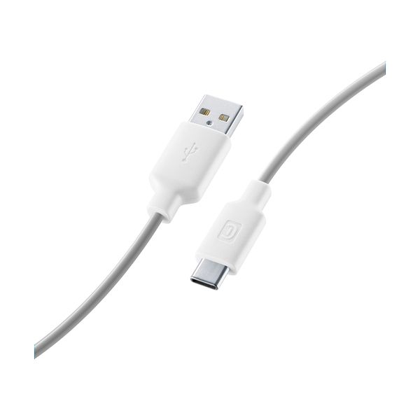 Cellular Line Cellular Line USB Type-C Smart 100cm White Καλώδιο USB