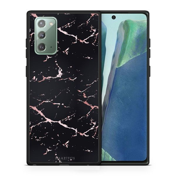 Smartfits Smartfits Marble Black Rosegold - Samsung Note 20 θήκη