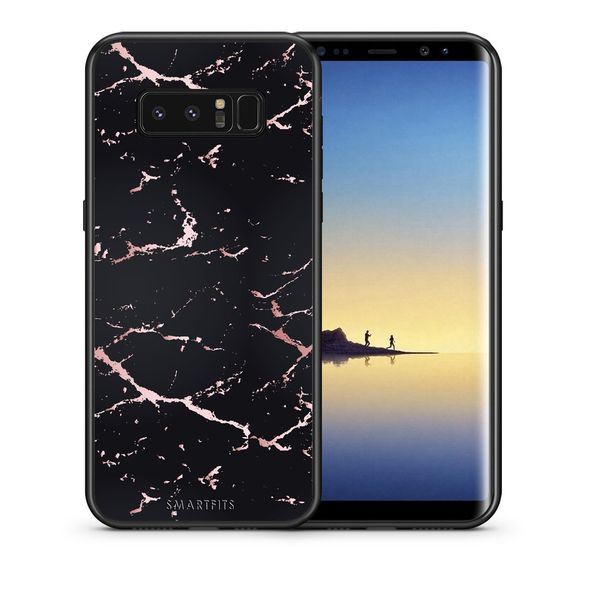 Smartfits Smartfits Marble Black Rosegold - Samsung Note 8 θήκη