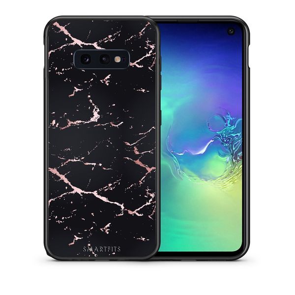 Smartfits Smartfits Marble Black Rosegold - Samsung S10e θήκη Θήκη Κινητού