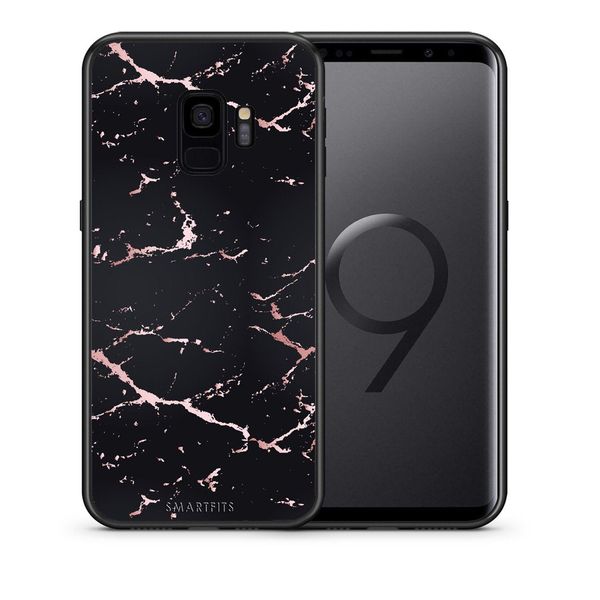 Smartfits Smartfits Marble Black Rosegold - Samsung S9 θήκη Θήκη Κινητού
