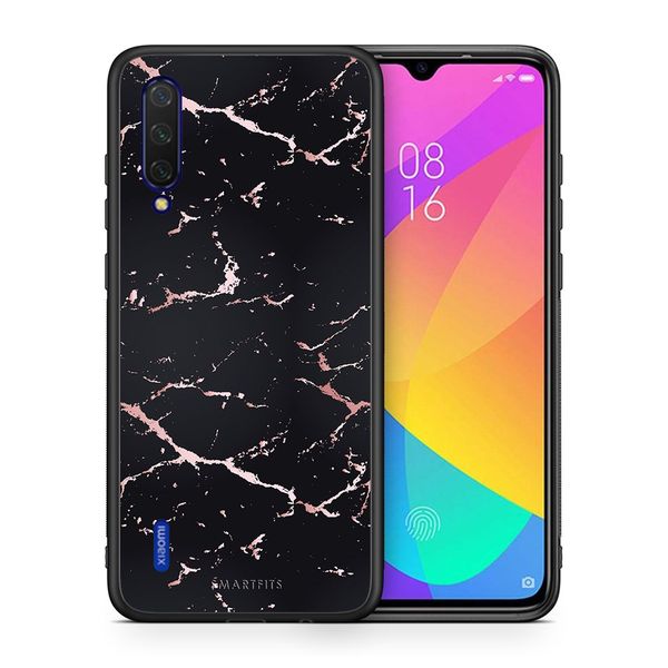 Smartfits Smartfits Marble Black Rosegold - Xiaomi Mi 9 Lite θήκη