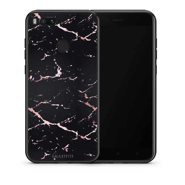 Smartfits Smartfits Marble Black Rosegold - Xiaomi Mi A1 θήκη