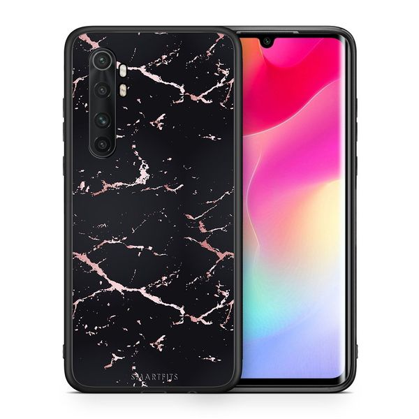 Smartfits Smartfits Marble Black Rosegold - Xiaomi Mi Note 10 Lite θήκη